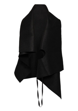 Boris Bidjan Saberi wool cape - Black