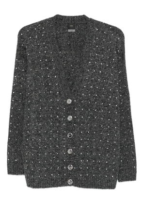 PINKO crystal-embellishment cardigan - Grey