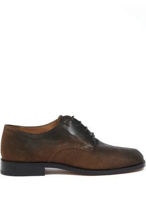 Maison Margiela leather derby shoes - Brown