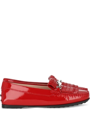 Tod's tasseled loafers - Red