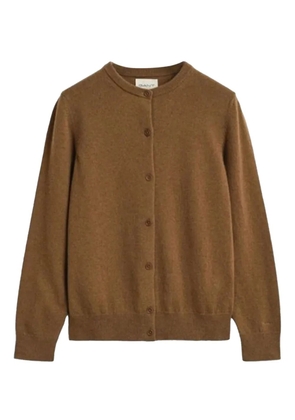 Gant lambswool button-up cardigan - Brown