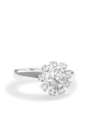 HZMER JEWELLERY crystal-embellished ring - Silver