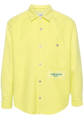 Stone Island logo-embroidered shirt - Yellow