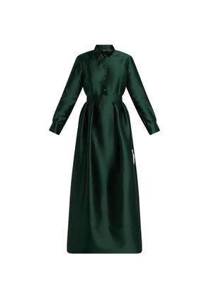 Greta Constantine pleated shirt dress - Green