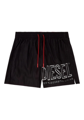 Diesel Soccer-41-D-Core logo swim shorts - Black