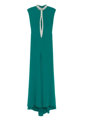 Saiid Kobeisy crystal-embellished dress - Green