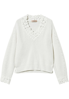 TWINSET embroidered-design jumper - White