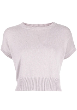 Teddy Cashmere Genova sleeveless cropped cashmere jumper - Grey