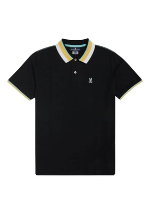 Psycho Bunny stripe-trim polo shirt - Black