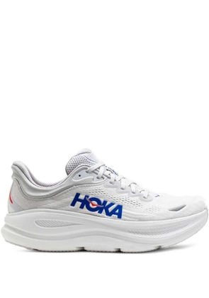 HOKA Bondi 9 logo-print sneakers - White