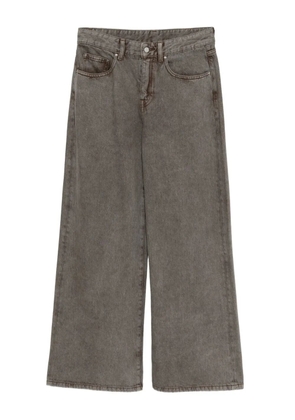 JNBY wide-leg rolled-cuff jeans - Brown