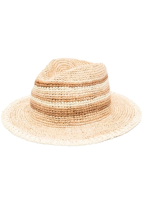 Manebi woven-wicker design sun hat - Neutrals