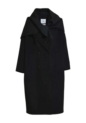 SOLOTRE double-breasted coat - Black