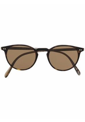 Oliver Peoples Riley round-frame sunglasses - Brown