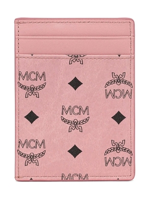 MCM Aren Visetos card holder - Pink