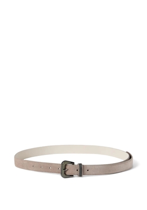 Brunello Cucinelli suede belt - Neutrals