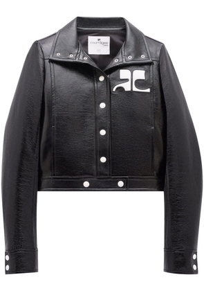 Courrèges Reedition vinyl jacket - Black