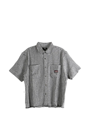 Stüssy gingham short sleeve shirt - White