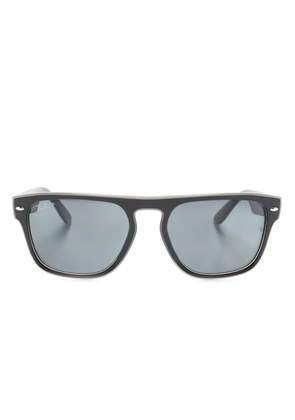 Ray-Ban logo-plaque square-frame sunglasses - Black