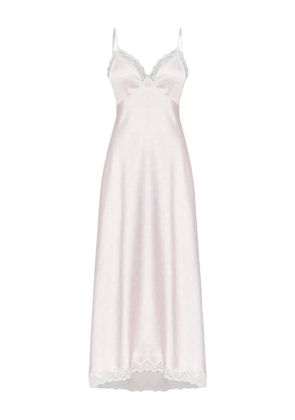 LoveShackFancy Manuela lace-trimmed polka-dot maxi dress - Pink