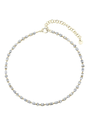 SHAY mini-mixed diamond tennis necklace - Gold