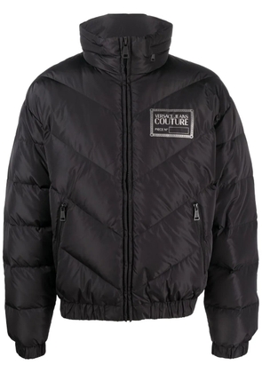 Versace Jeans Couture chest logo-print padded jacket - Black