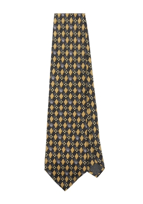 Versace Pre-Owned 1990s Medusa Head-print silk tie - Grey
