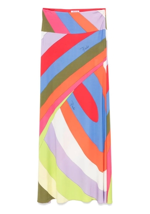 PUCCI Iride-print maxi skirt - Purple