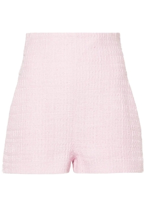 ALESSANDRO VIGILANTE bouclé mini shorts - Pink
