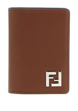 FENDI logo-embellished leather wallet - Brown