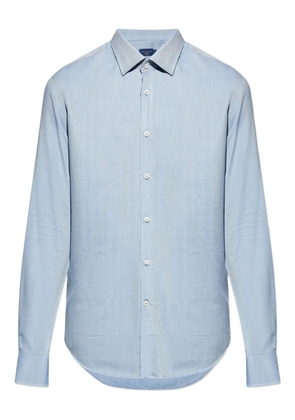Paul & Shark herringbone cotton shirt - Blue