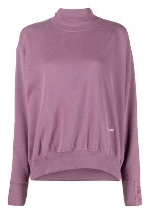 RLX Ralph Lauren embroidered-logo mock-neck jumper - Purple