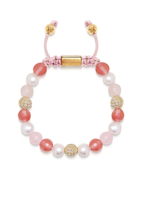 Nialaya Jewelry beaded pearl bracelet - Pink