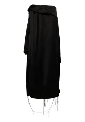 Sankuanz raw edge skirt - Black