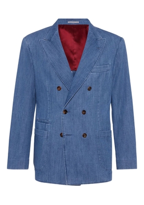 Brunello Cucinelli Denim blazer - Blue