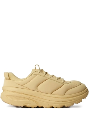 HOKA Bondi quilted lace-up sneakers - Yellow