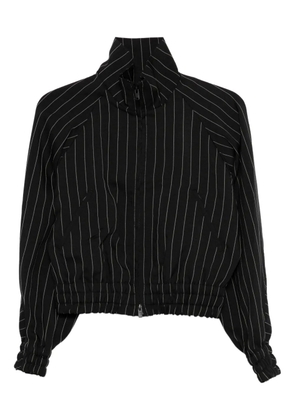 Y-3 stripe-pattern bomber jacket - Black