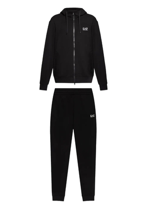 Ea7 Emporio Armani cotton track pants - Black