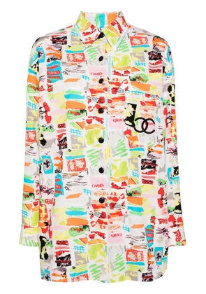 CHANEL Pre-Owned 1997 CC graphic-print shirt - Pink