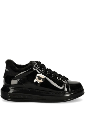 Karl Lagerfeld Ikonik NFT Kapri leather sneakers - Black