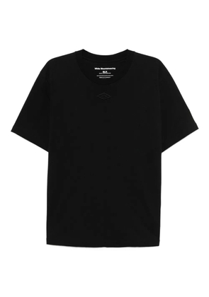 White Mountaineering embroidered-logo T-shirt - Black