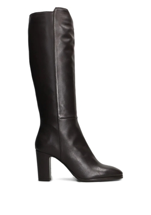 Julie Dee leather zip-detail boots - Brown