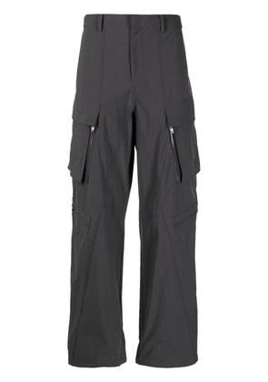 Juun.J mid-rise wide-leg cargo trousers - Grey