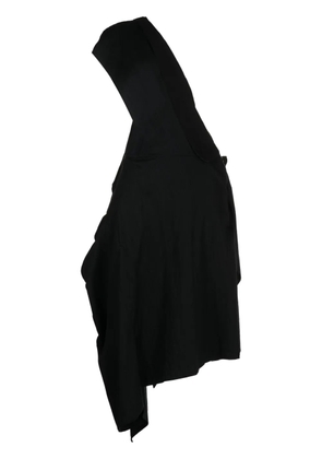 Yohji Yamamoto asymmetric-design cotton dress - Black