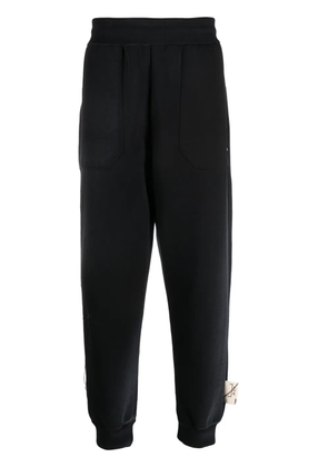 A-COLD-WALL* logo-tag cotton-blend track pants - Black