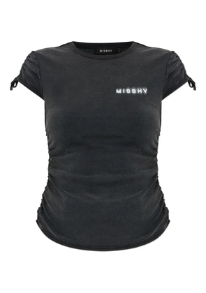 MISBHV drawstring-sleeve T-shirt - Black