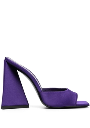 The Attico Devon 115mm satin sandals - Purple