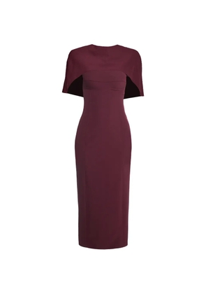 AXEL 113 Margot caped midi dress - Red