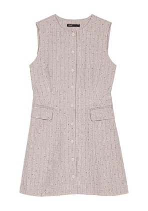 Maje rhinestone suit dress - Grey