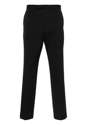 Gucci logo-embroidered wool trousers - Grey